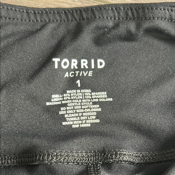 Torrid Tech Jersey Mini Active Skirt With Bike Short 1X 14/16 Plus Size - Picture 9 of 9